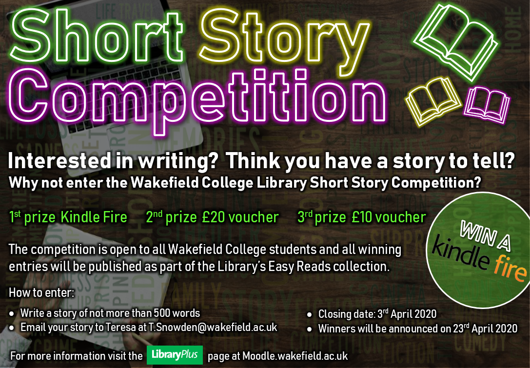 WM Short Story competition closing date 3rd April